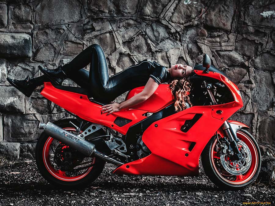 Beautiful girl Beautiful girls and motorcycles in Jakarta